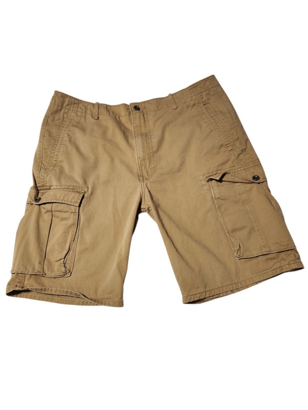 Levi's Mens Cargo Shorts Size 36 Brown 100% Cotton Flat Front Utility Pockets